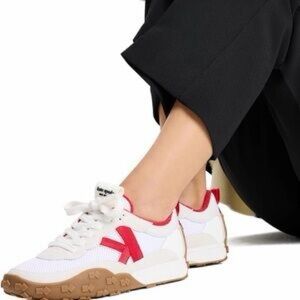 Kate Spade White and Red Sneakers